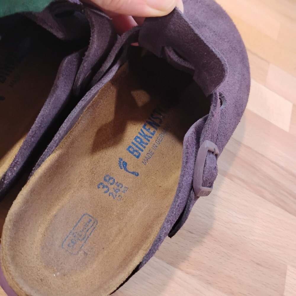 Purple Birkenstock Boston 38 Narrow - Picture 4 of 11